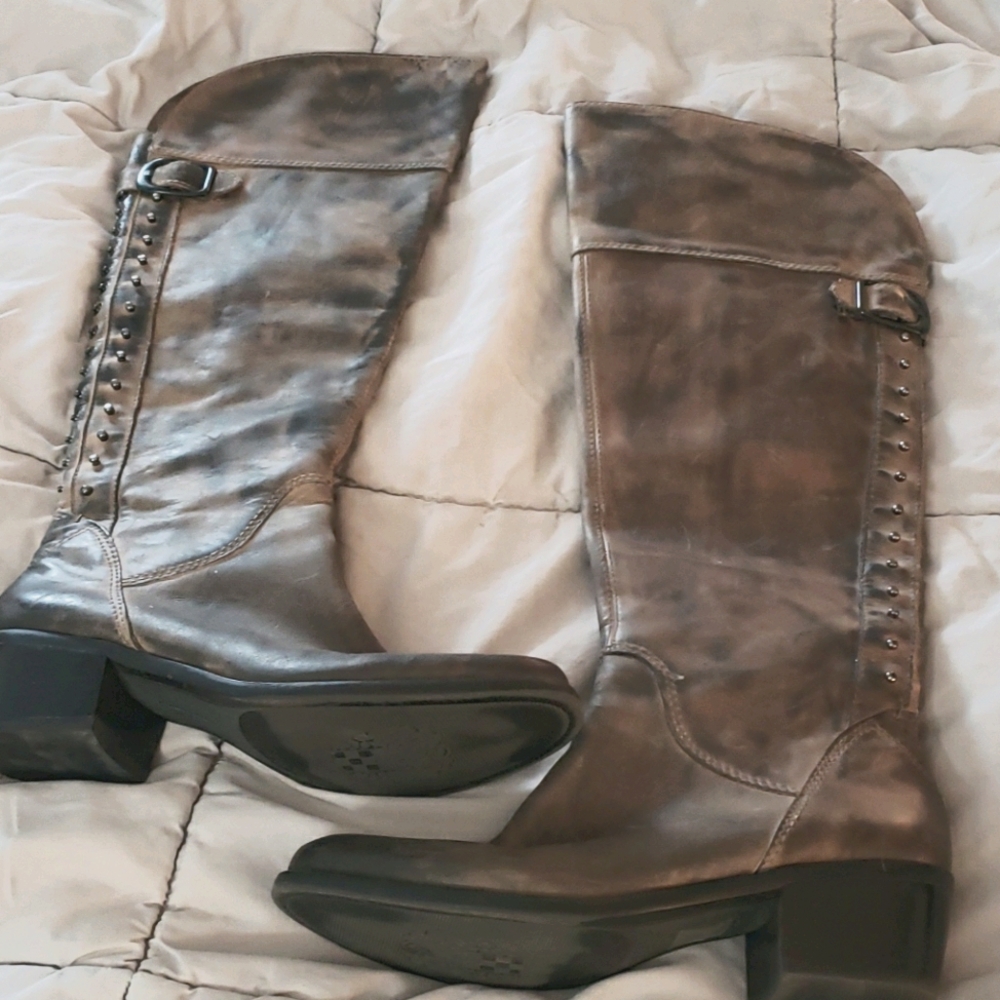 Like New Vince Camuto Bilco Studded Knee High Boot